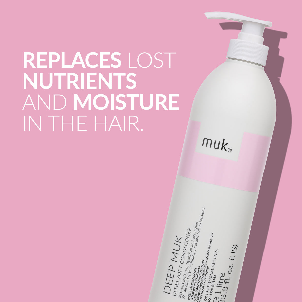 Muk Deep Ultra Soft Shampoo & Conditioner 1L + Leave In + Treatment (4pc)