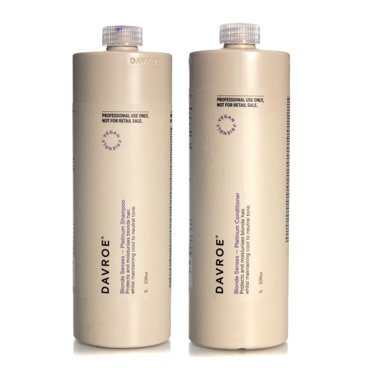 Davroe Blonde Senses Platinum Shampoo and Conditioner 1000ml