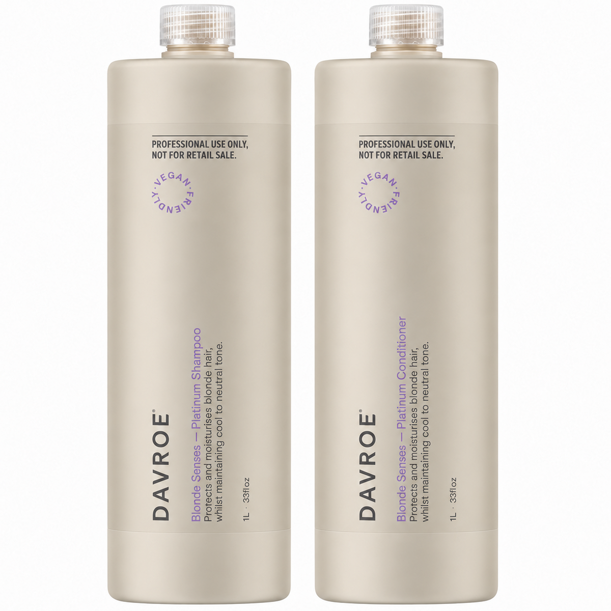 Davroe Blonde Senses Platinum Shampoo and Conditioner 1000ml