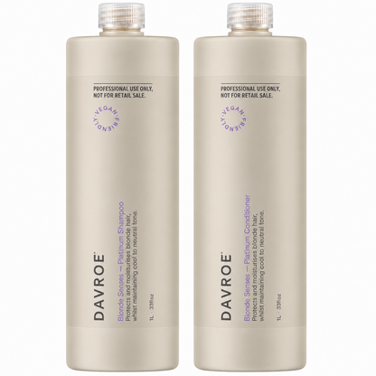 Davroe Blonde Senses Platinum Shampoo and Conditioner 1000ml