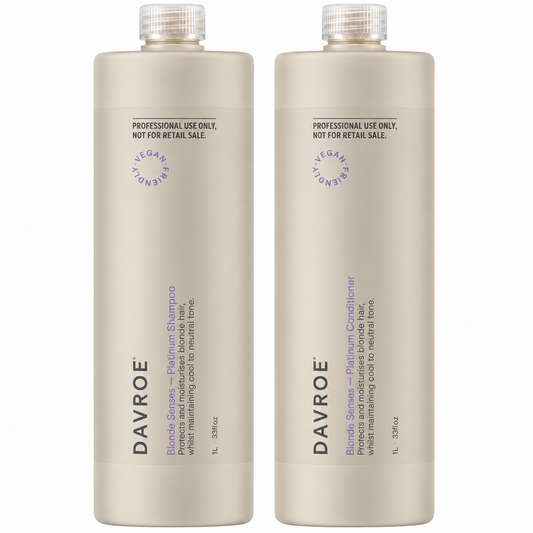 Davroe Blonde Senses Platinum Shampoo and Conditioner 1000ml