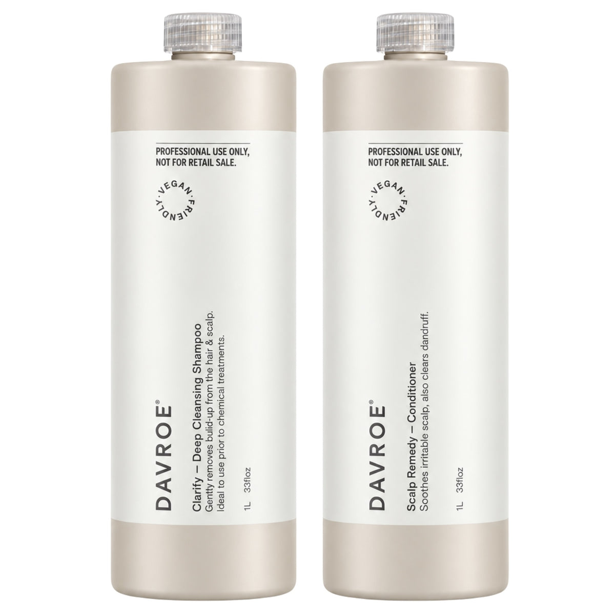 Davroe Clarify Deep Cleansing Shampoo and Scalp Remedy Conditioner 1000ml