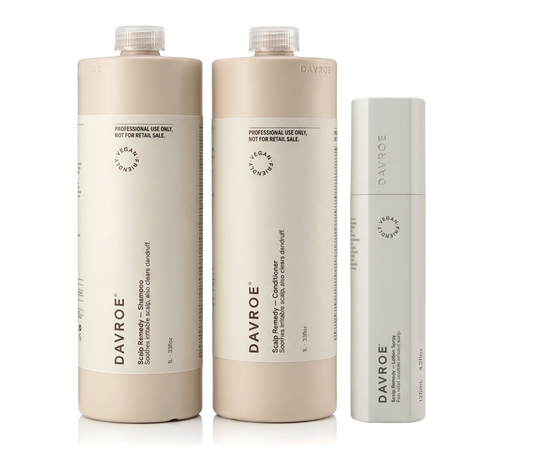 Davroe Scalp Remedy Shampoo and Conditioner 1000ml + Lotion Spray