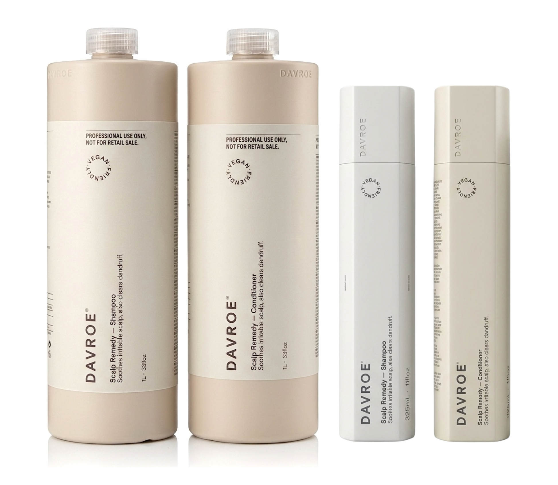 Davroe Scalp Remedy Shampoo and Conditioner 1L + Duo (4pc)