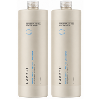 Davroe Smooth Senses Anti Frizz Conditioner 1000ml (2pc)