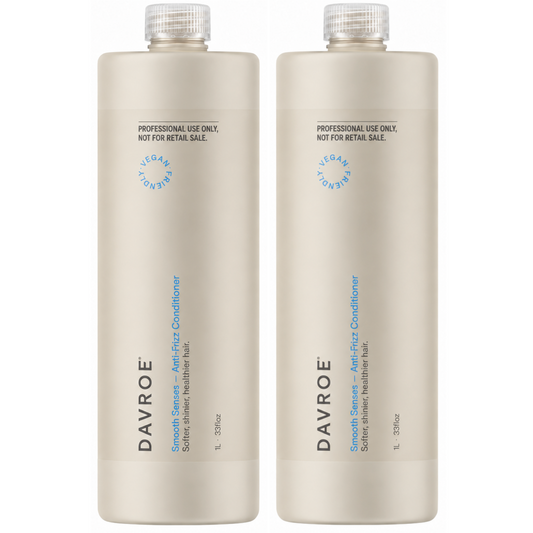 Davroe Smooth Senses Anti Frizz Conditioner 1000ml (2pc)