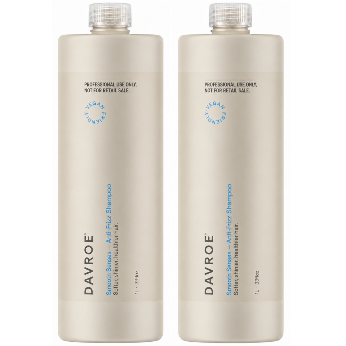 Davroe Smooth Senses Anti Frizz Shampoo 1000ml (2pc)