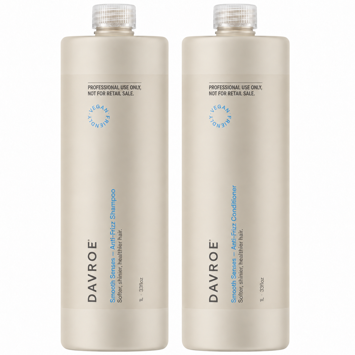 Davroe Smooth Senses Anti Frizz Shampoo and Conditioner 1000ml
