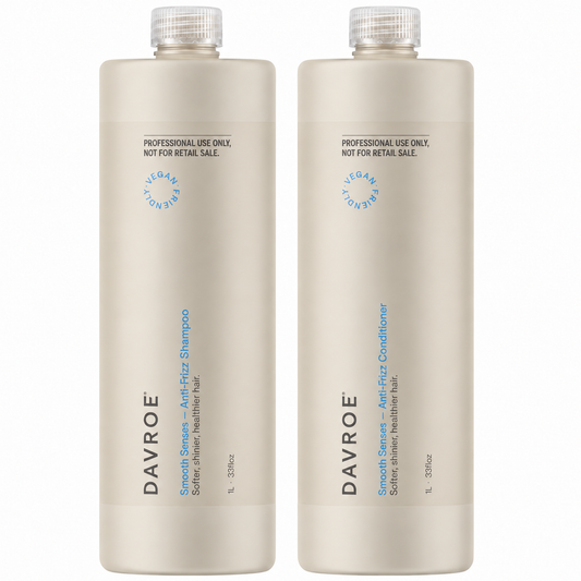 Davroe Smooth Senses Anti Frizz Shampoo and Conditioner 1000ml
