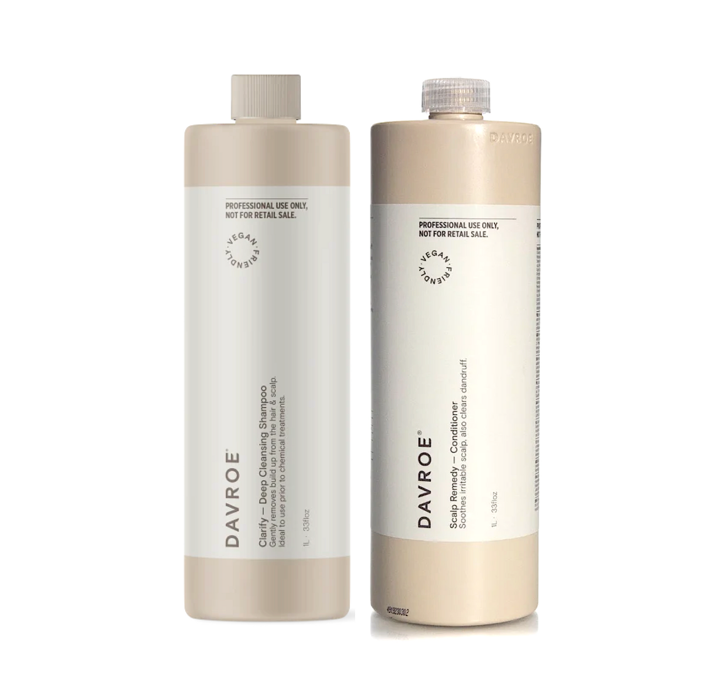 Davroe Clarify Deep Cleansing Shampoo and Scalp Remedy Conditioner 1000ml