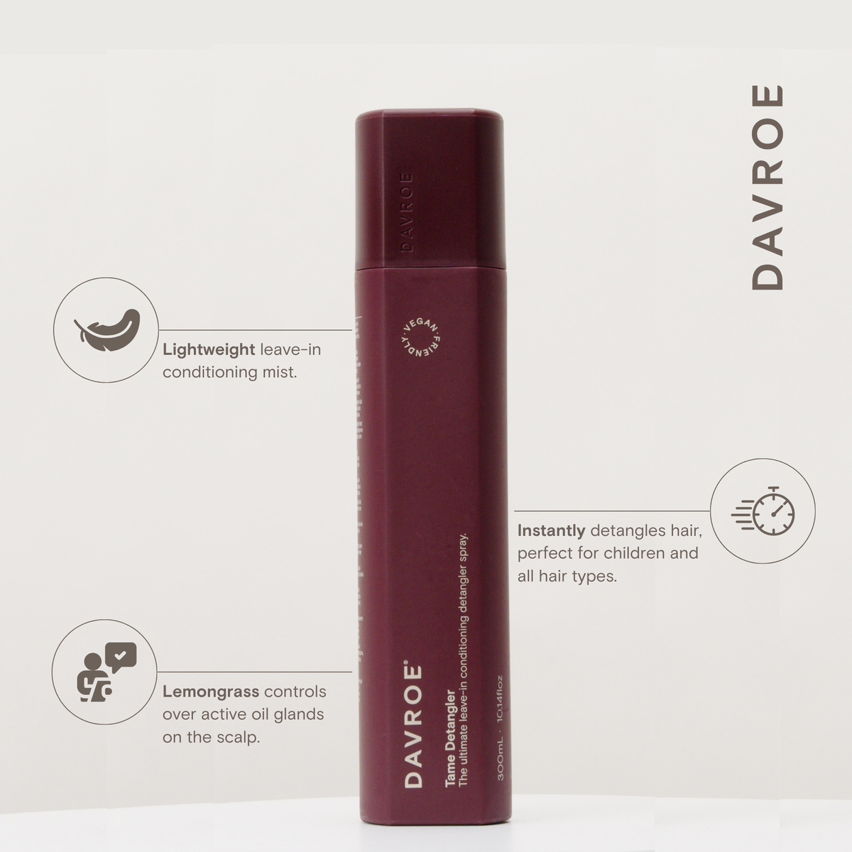 Davroe Tame Lemongrass Detangler 300ml (2pc)