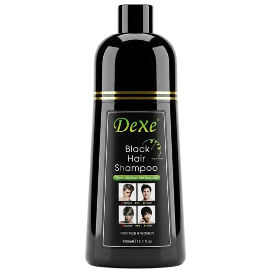 Dexe Black Instant Gray Coverage Hair Shampoo 400ml