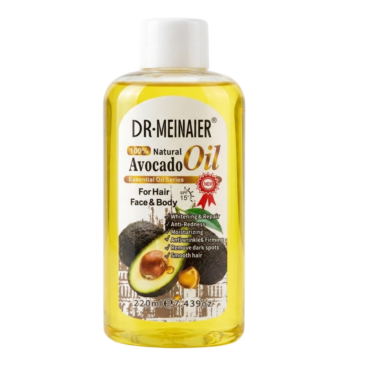 Dr Meinaier 100% Natural Avocado Oil Hair Face & Body 220ml