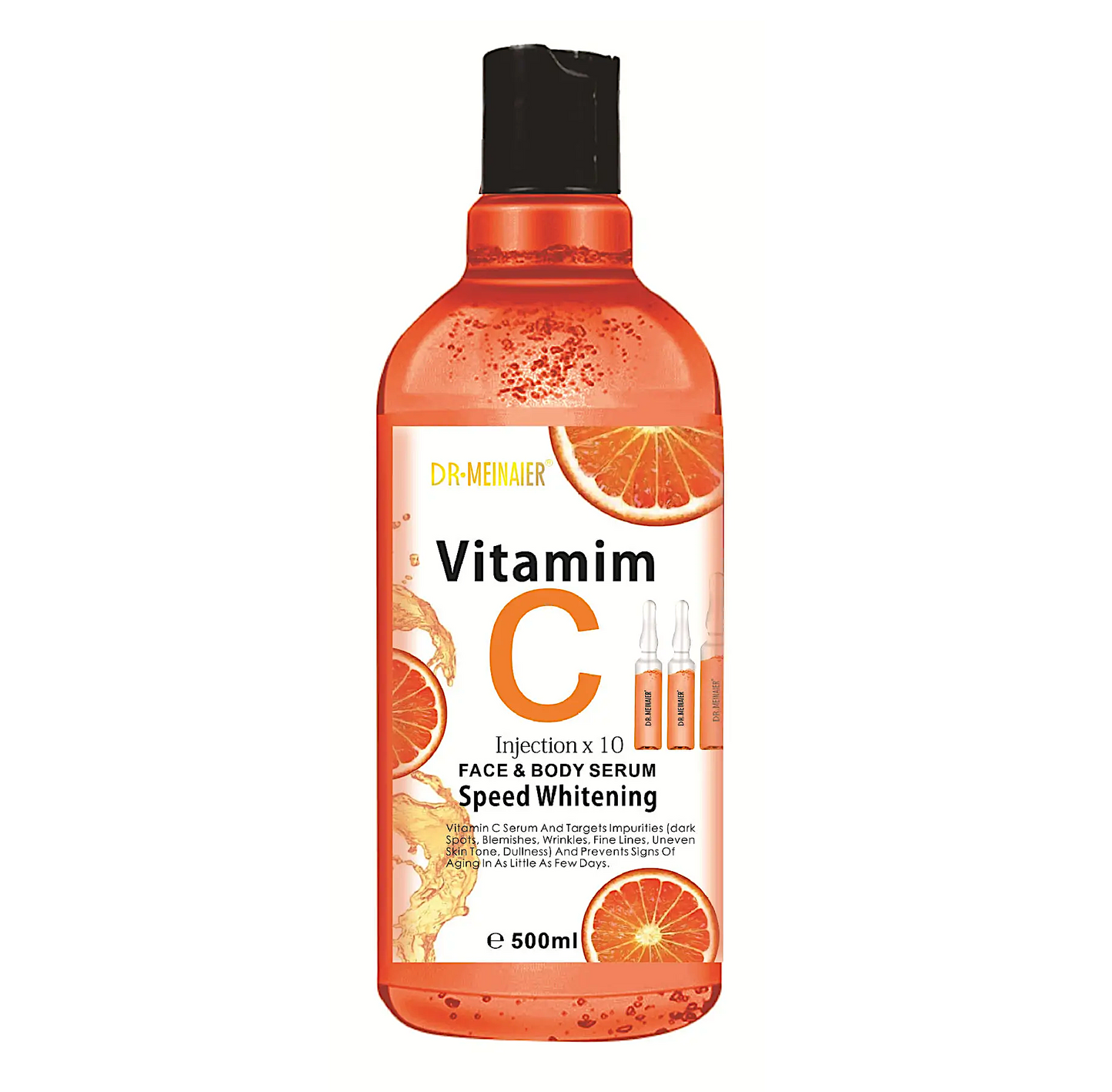 Dr Meinaier Vitamin C Injection x 10 Speed Whitening Serum Face & Body 500ml