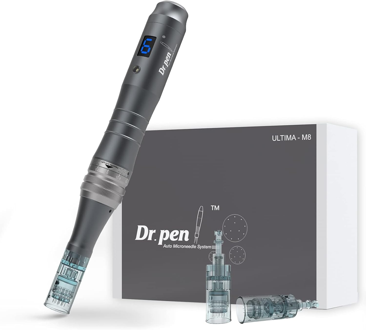 Dr Pen M8 ワイヤレス マイクロニードルダーマペン 6 段階調節可能