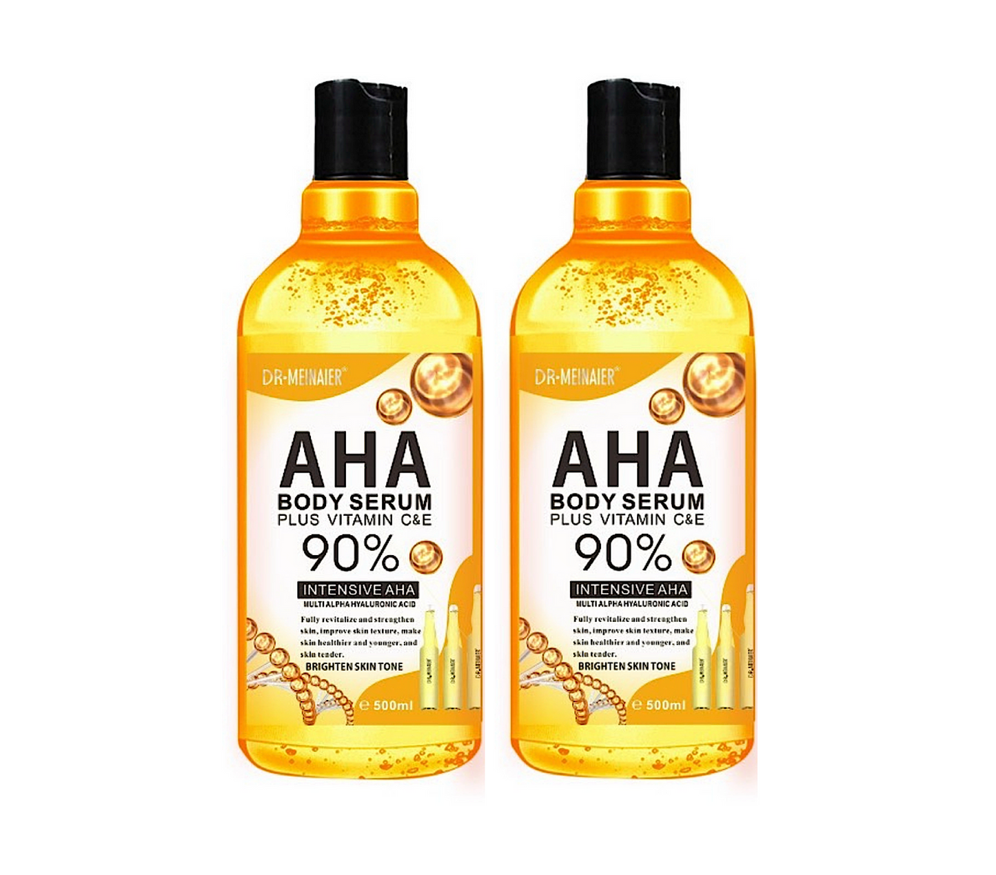 Dr Meinaier 90% Intensive AHA Body Serum Vitamin C & E 500ml (2pc)