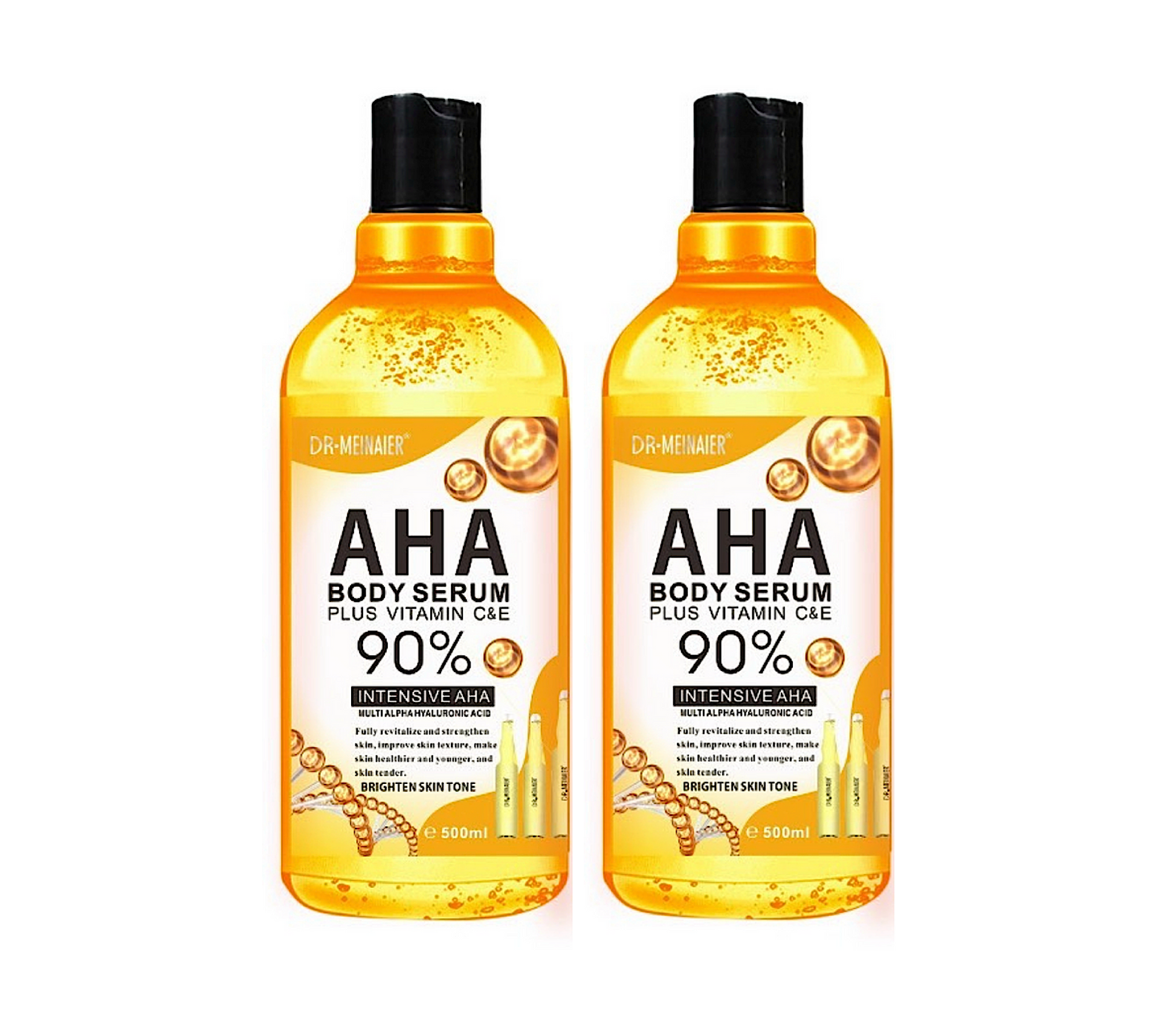 Dr Meinaier 90% Intensive AHA Body Serum Vitamin C & E 500ml (2pc)