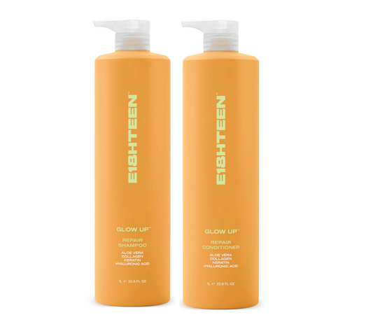 E18HTEEN Glow Up Repair Shampoo and Conditioner 1000ml