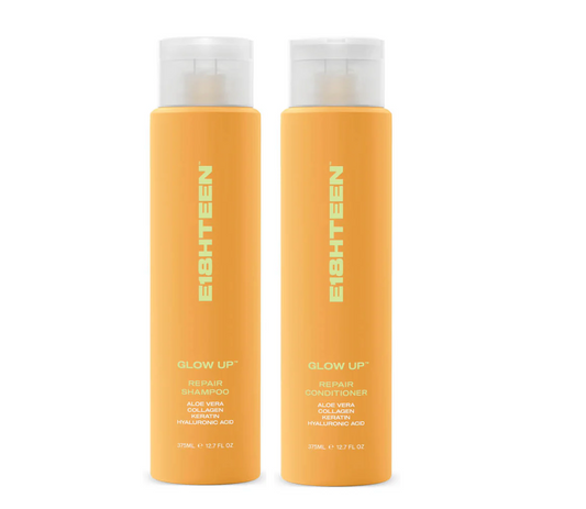 E18HTEEN Glow Up Repair Shampoo and Conditioner 375ml