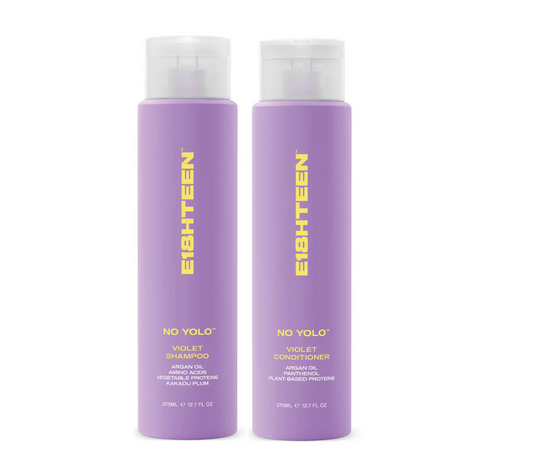 E18HTEEN No Yolo Violet Shampoo and Conditioner 375ml