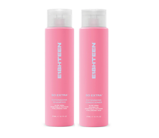 Deeply moisturises your extensions without weighing them down or stripping natural oils.
Gives your hair that glossy, soft texture that feels and looks like pure luxury.
Keeps your extensions sleek and smooth, no more frizz or flyaways.
Infuses your extensions with life, keeping them looking fresh and full of bounce.
Aloe Vera soothes and hydrates the scalp, promoting moisture retention and keeping extensions soft and manageable.
Vegetable Proteins strengthen and repair hair, improving elasticity and ensuri