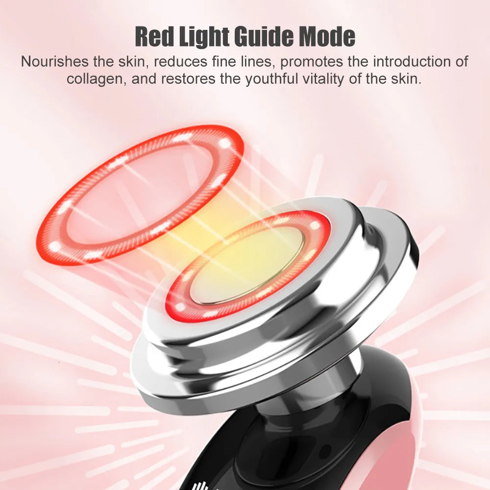 EMS Microcurrent LED Tightening Face and Neck Lifting Handset ...