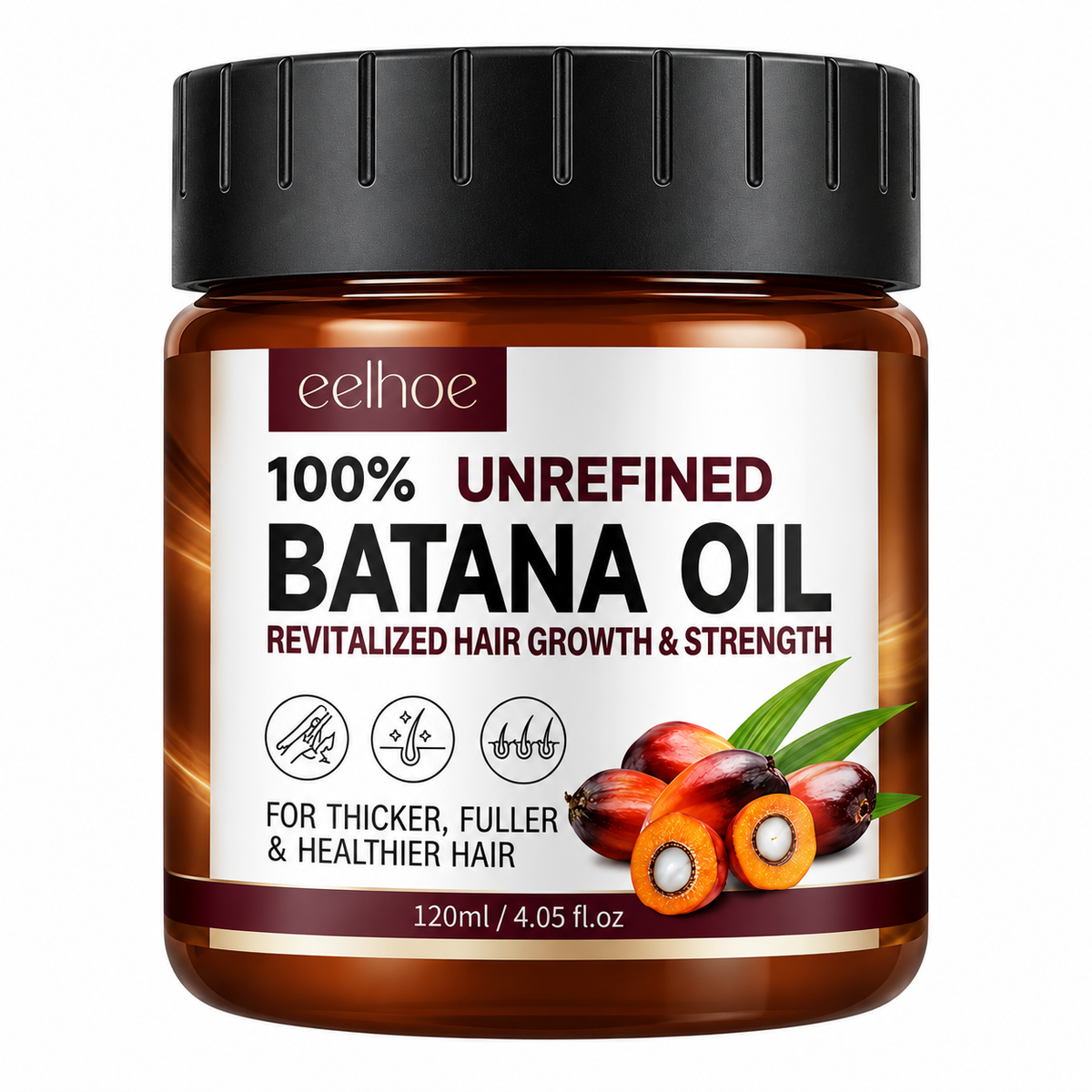 Eelhoe 100% Unrefined Batana Oil Regrowth Hair Mask 120ml