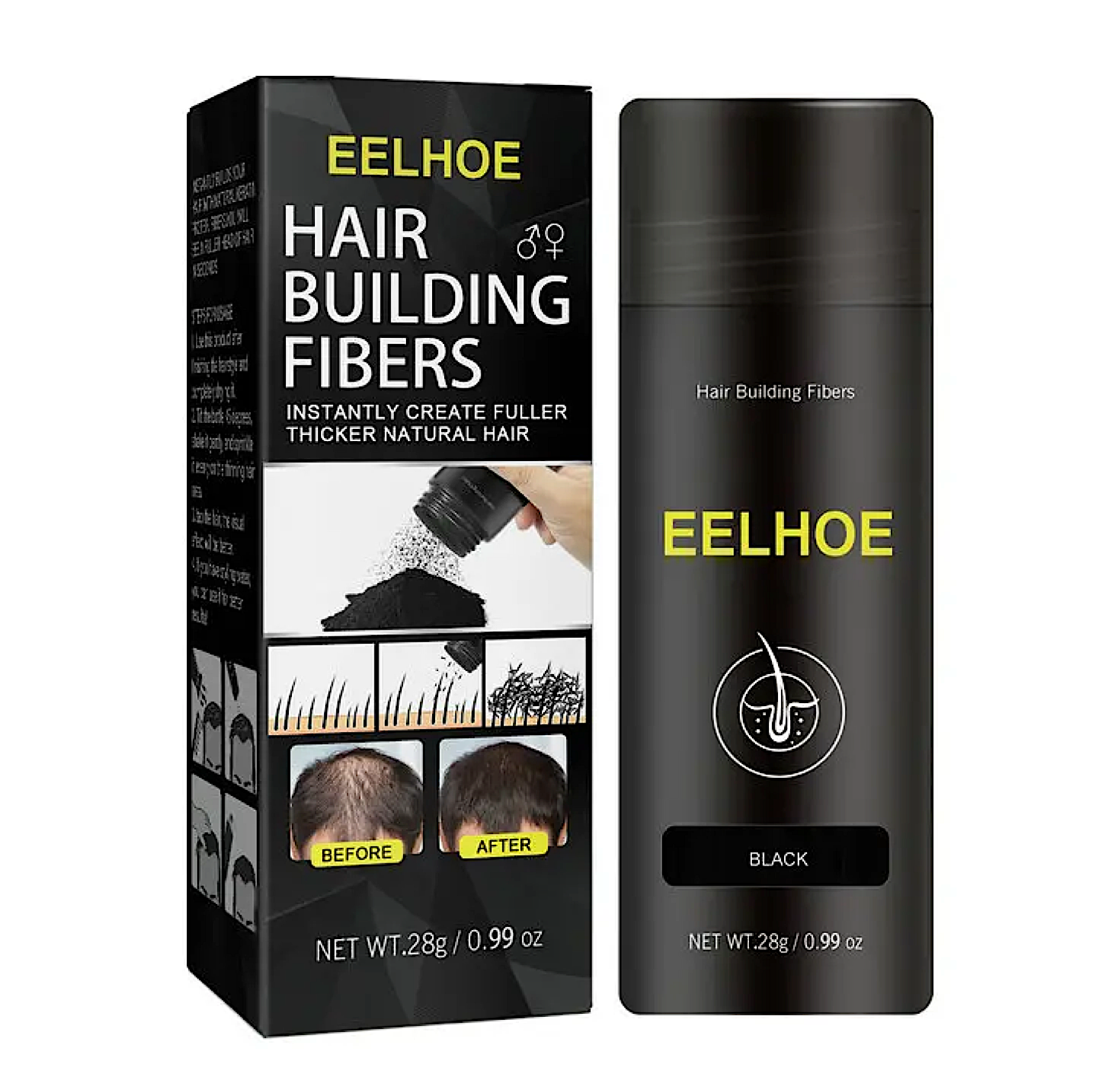 Eelhoe Instant Hair Building Fibers 28g