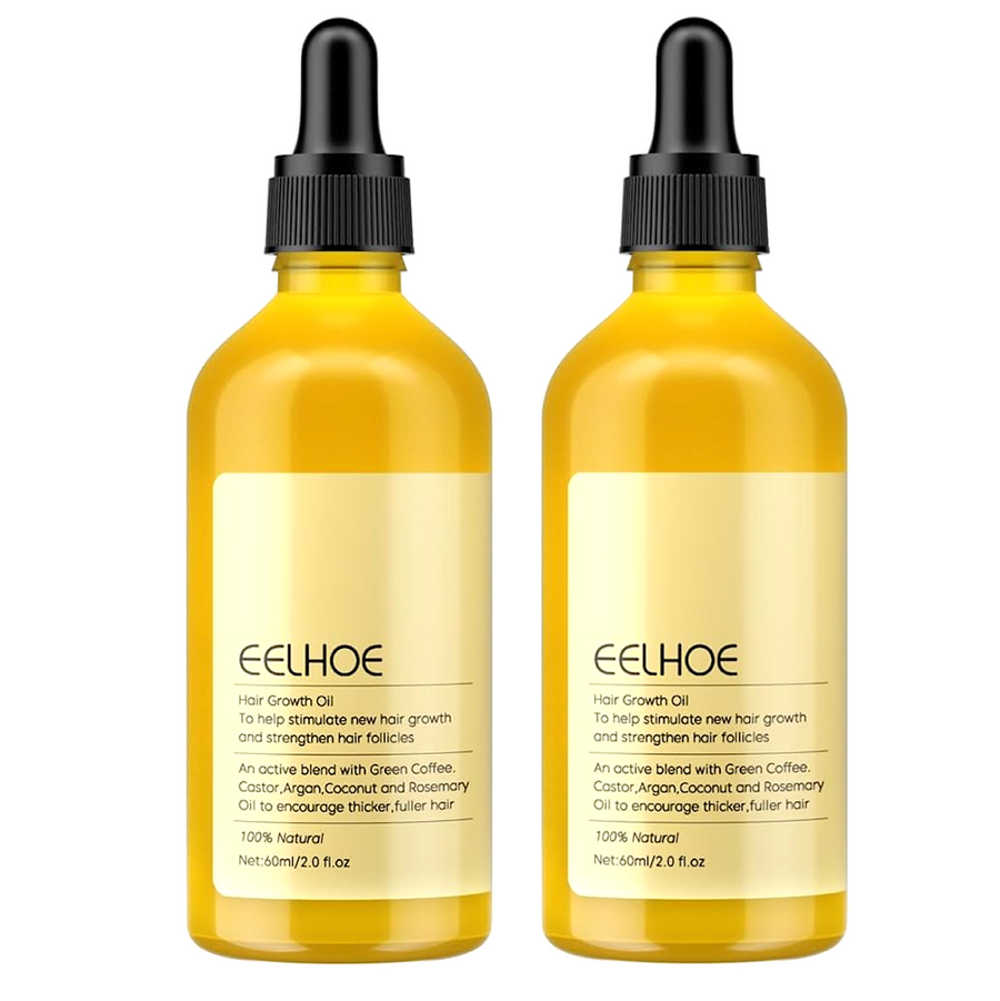 Eelhoe 100% Natural Hair Growth Oil 60ml (2pc)