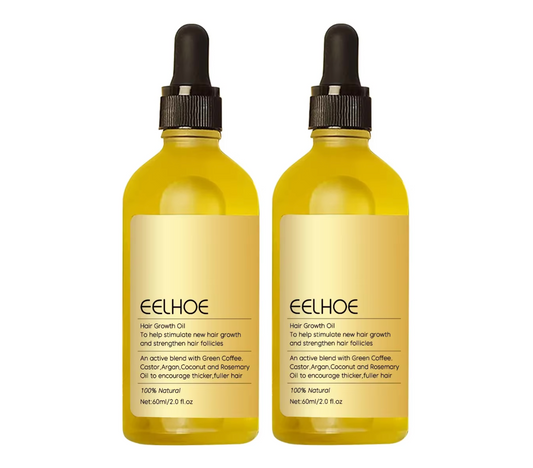 Eelhoe 100% Natural Hair Growth Oil 60ml (2pc)