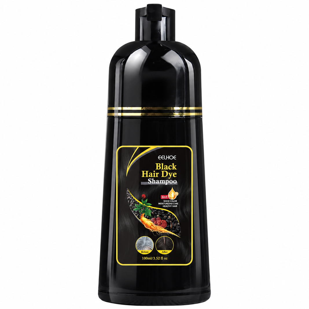 Eelhoe Full Coverage Black Hair Dye Shampoo 100ml