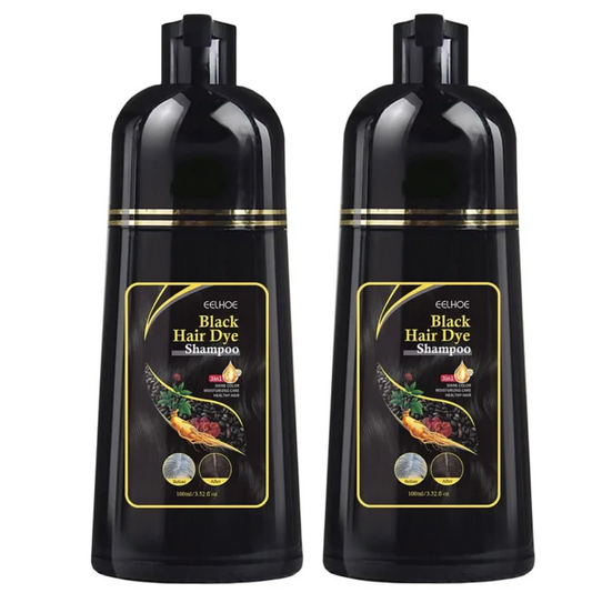 Eelhoe Full Coverage Black Hair Dye Shampoo 100ml (2pc)