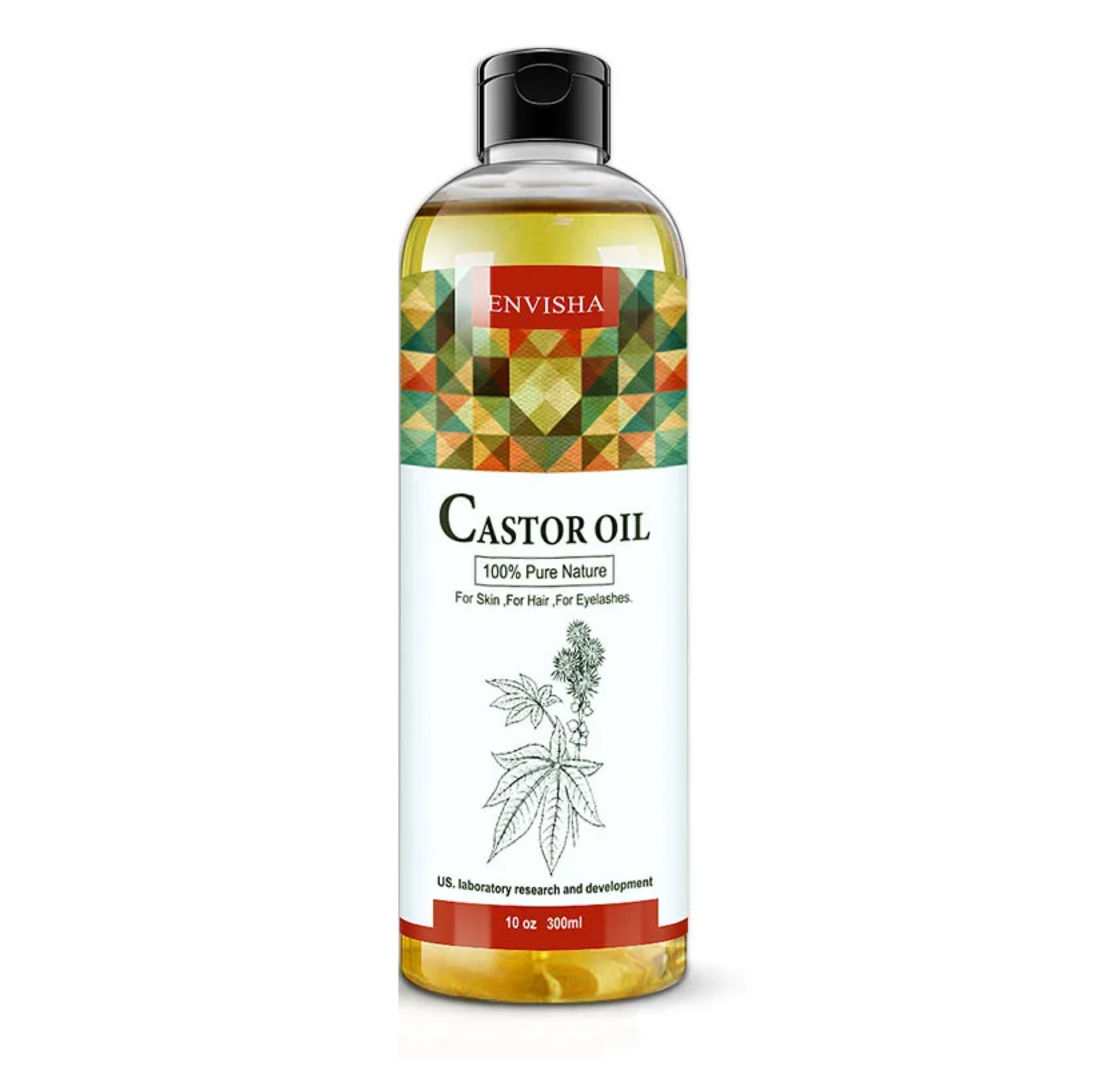 Envisha 100% Pure Natural Castor Oil For Hair Growth 300ml