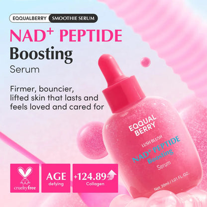 Eqqual Berry NAD+ Peptide Boosting Serum Lush Blush Korean Beauty 30ml