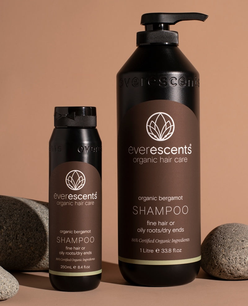 Everescents Organic Bergamot Shampoo and Conditioner 1000ml