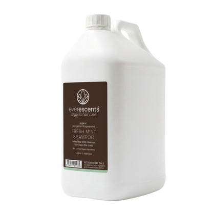 Everescents Organic Fresh Mint Hair Regrowth Shampoo 5L Professional Use