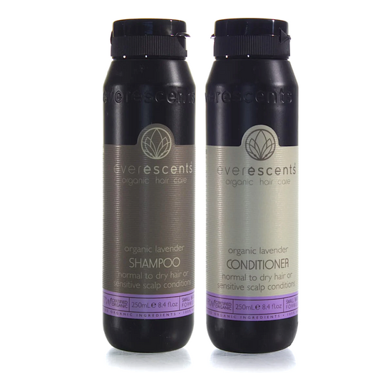 Everescents Organic Lavender Anti Dandruff Shampoo and Conditioner 250ml