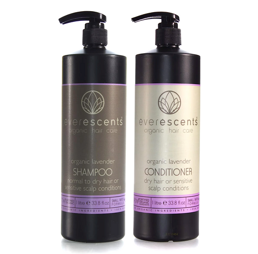 Everescents Organic Lavender Anti Dandruff Shampoo and Conditioner 1000ml