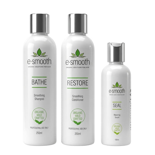 Evy E Smooth Bathe Smoothing Shampoo & Restore Conditioner 250ml + Seal Serum