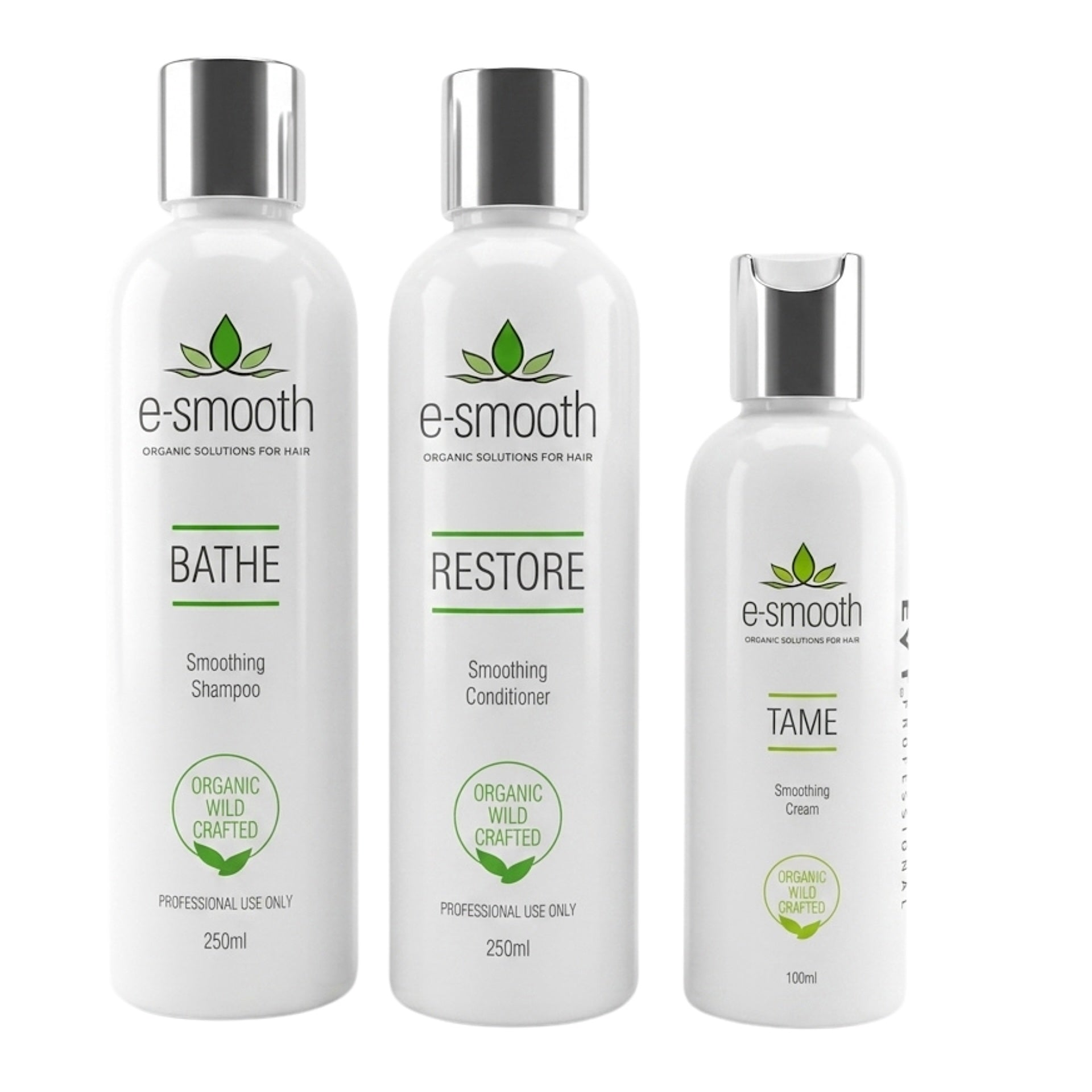 Evy E Smooth Bathe Smoothing Shampoo & Restore Conditioner 250ml + Tame Cream