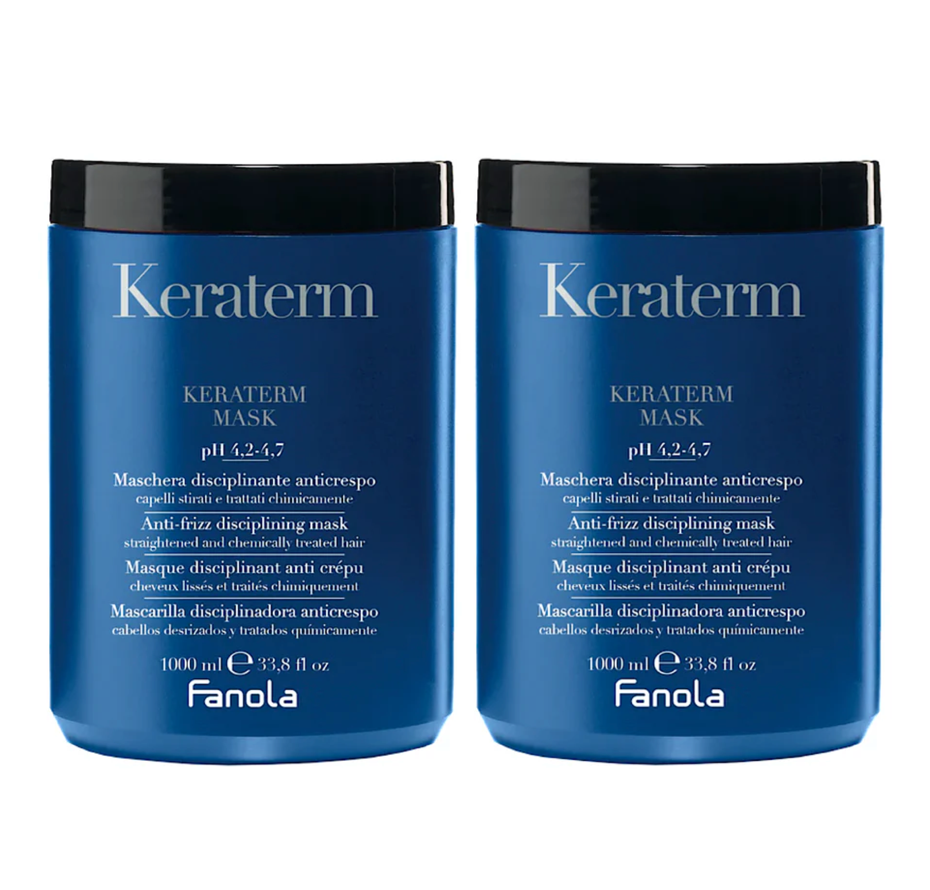 Fanola Keraterm Anti Frizz Disciplining Mask 1000ml (2pc)