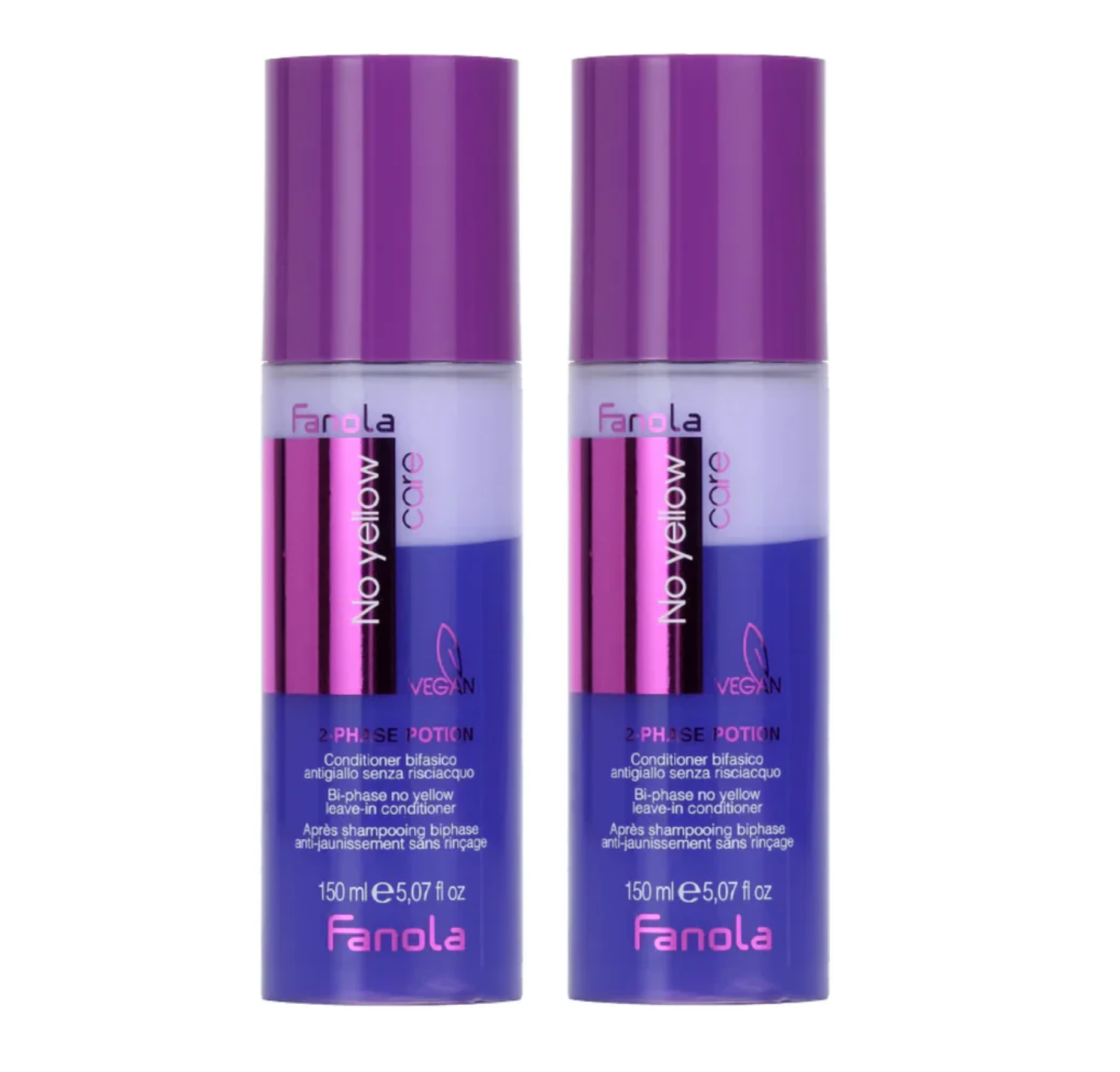 Fanola No Yellow Care Bi-Phase Leave In Conditioner 150ml (2pc)