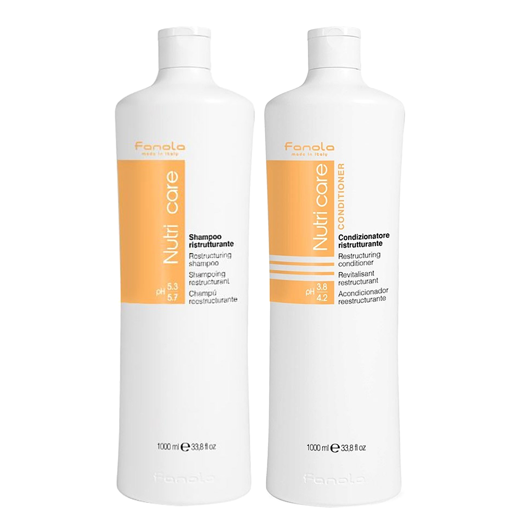 Fanola Nutricare Nourishing Restructuring Shampoo and Conditioner 1000ml