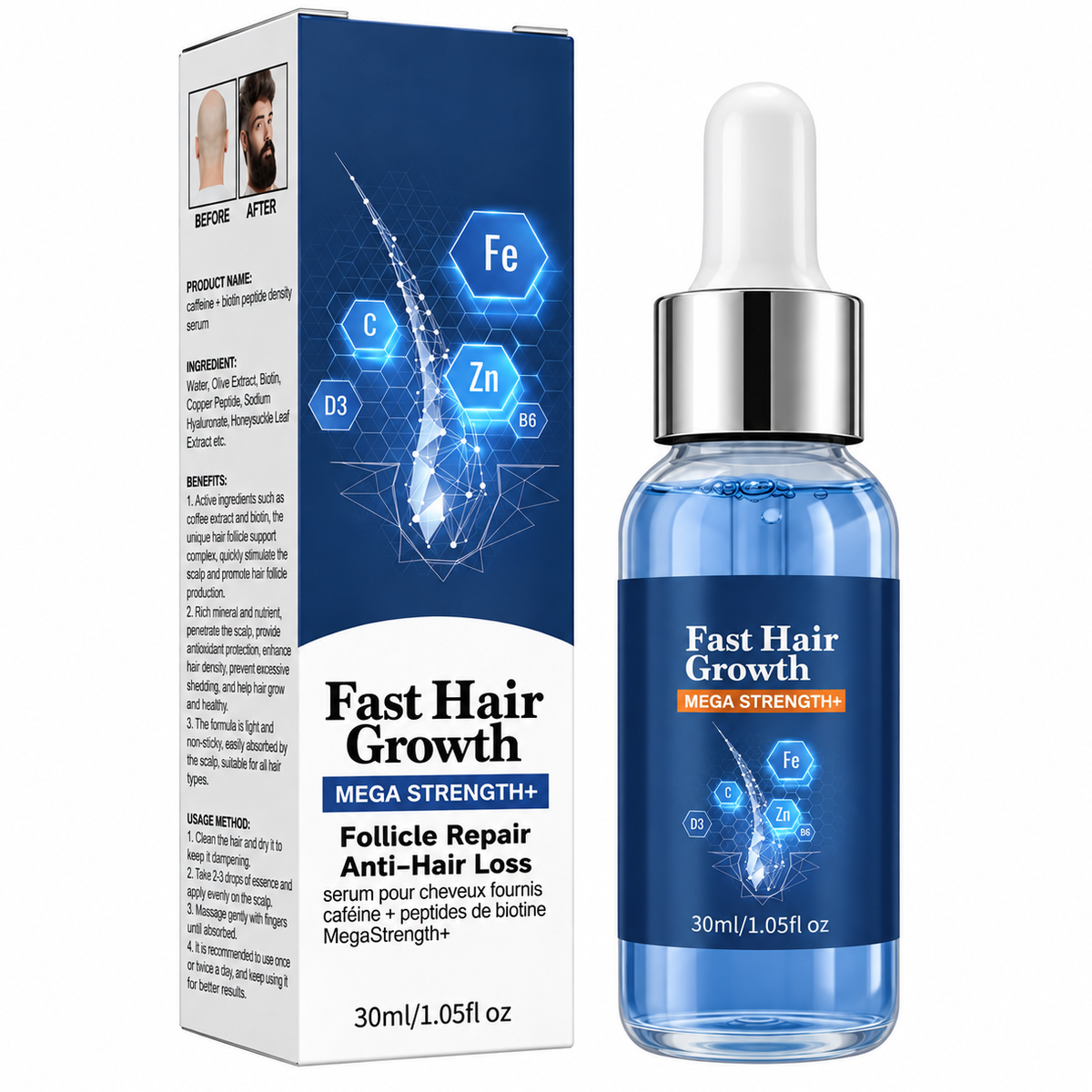 Fast Hair Growth Mega Strength + Follicle Repair 30ml
