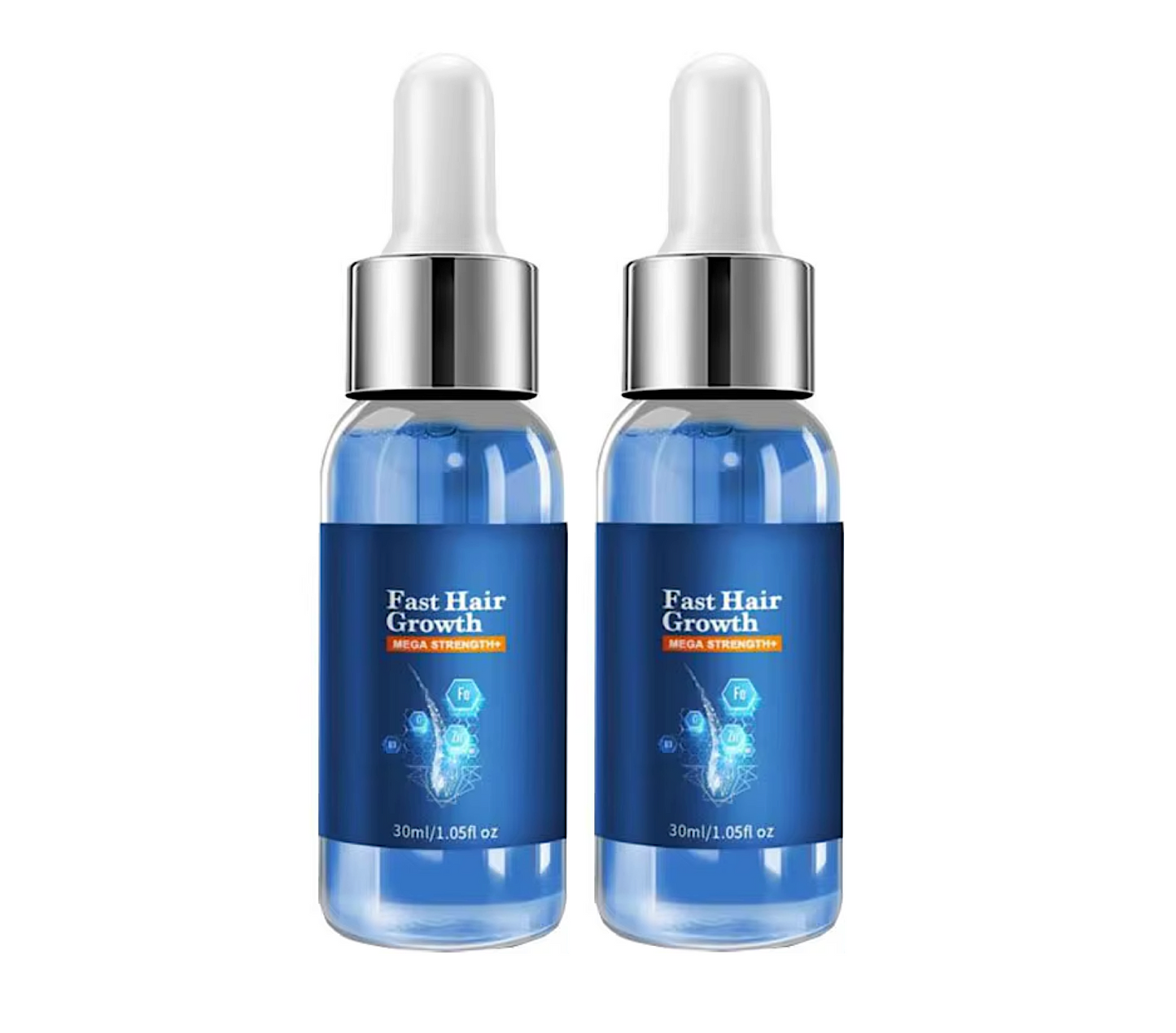 Fast Hair Growth Mega Strength + Follicle Repair 30ml (2pc)