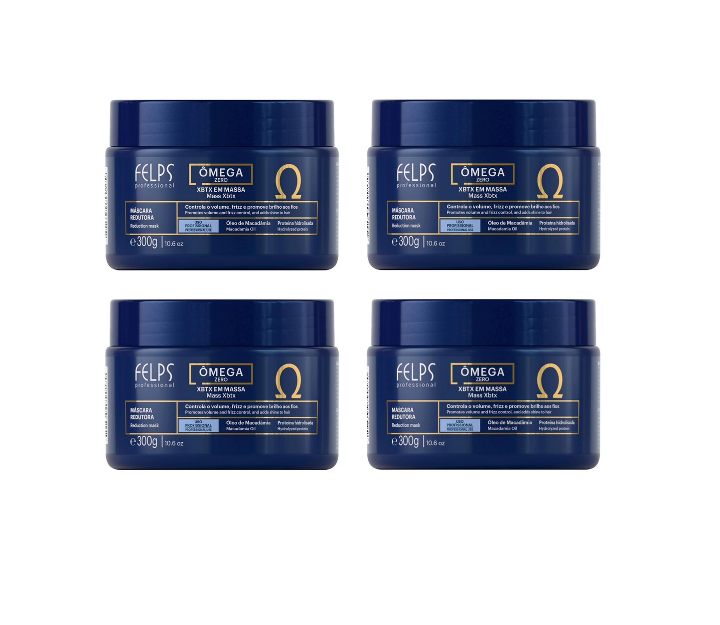 Felps Botox XBTX Omega Zero Volume Control Mask Macadamia Oil 300g (4pc)