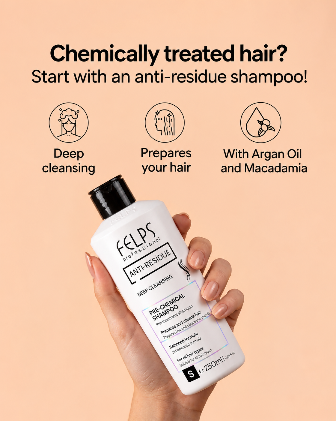 Felps Clarifying Anti-Residue Shampoo Deep Cleansing 250ml