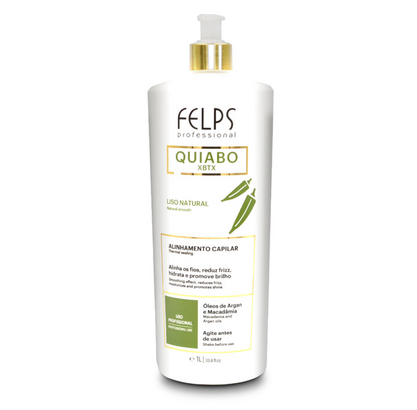 Felps Okra Quiabo Brazilian Progressive Keratin Thermal Sealing 1000ml