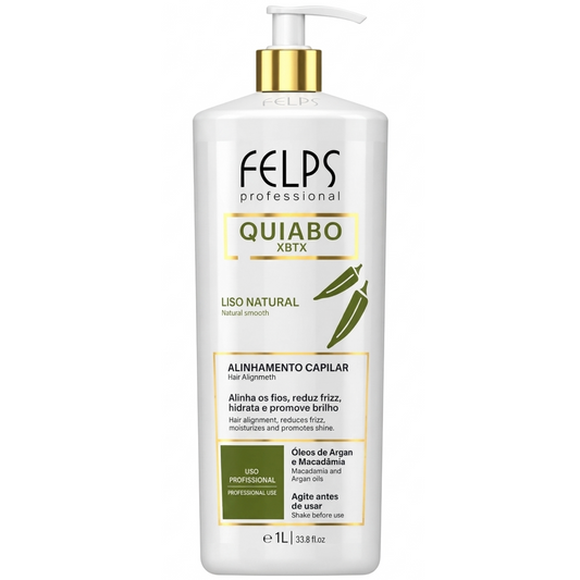 Felps Okra Quiabo Brazilian Progressive Keratin Thermal Sealing 1000ml