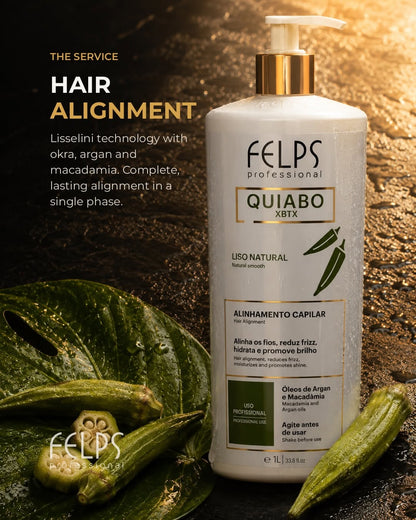Felps Okra Quiabo Brazilian Progressive Keratin Thermal Sealing 1000ml